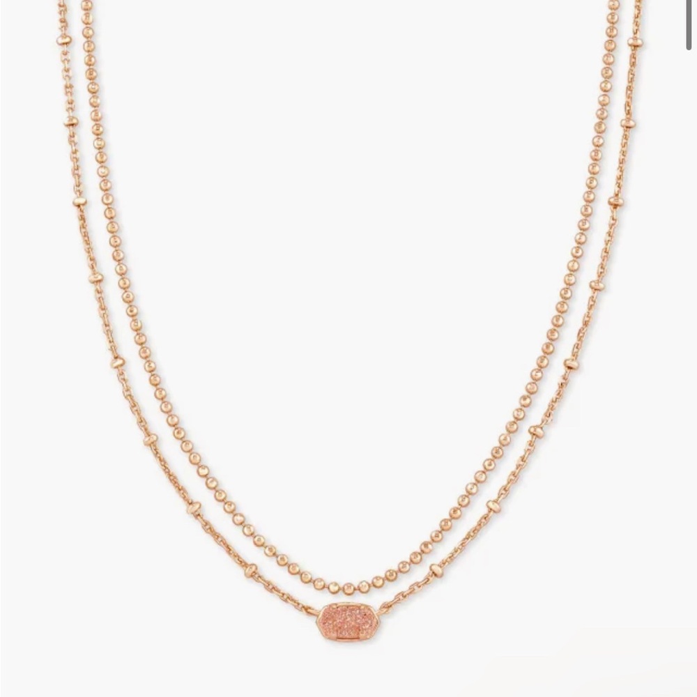Emilie Rose Gold Multi Strand Necklace